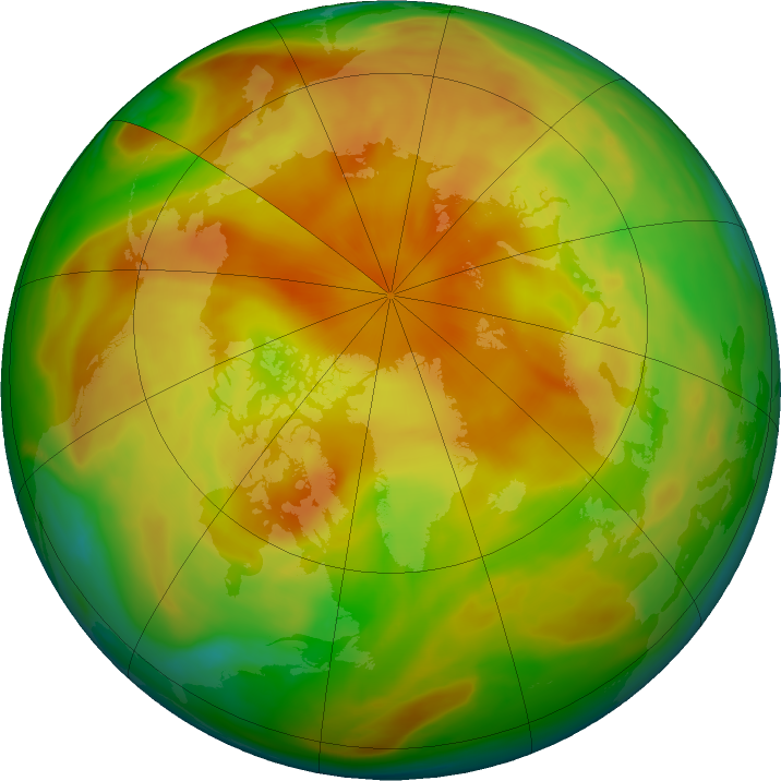 Arctic ozone map for 26 April 2022